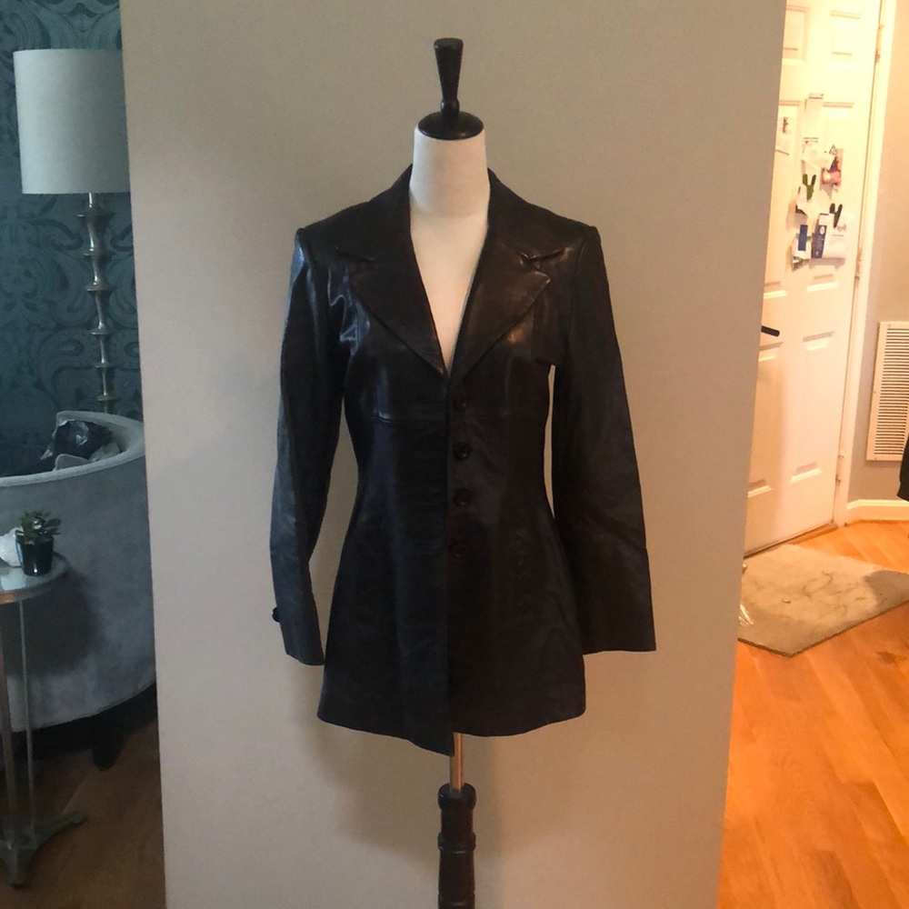 Bebe size Medium leather jacket
